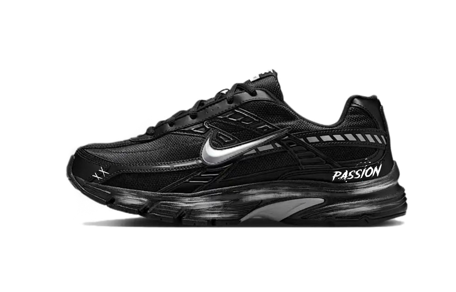 

Nike Инициатор устойчивые к истиранию низкие кроссовки унисекс black white