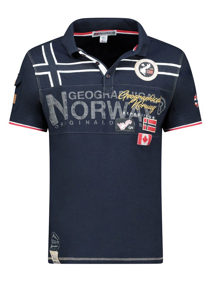 

Рубашка-поло Geographical Norway, темно-синий