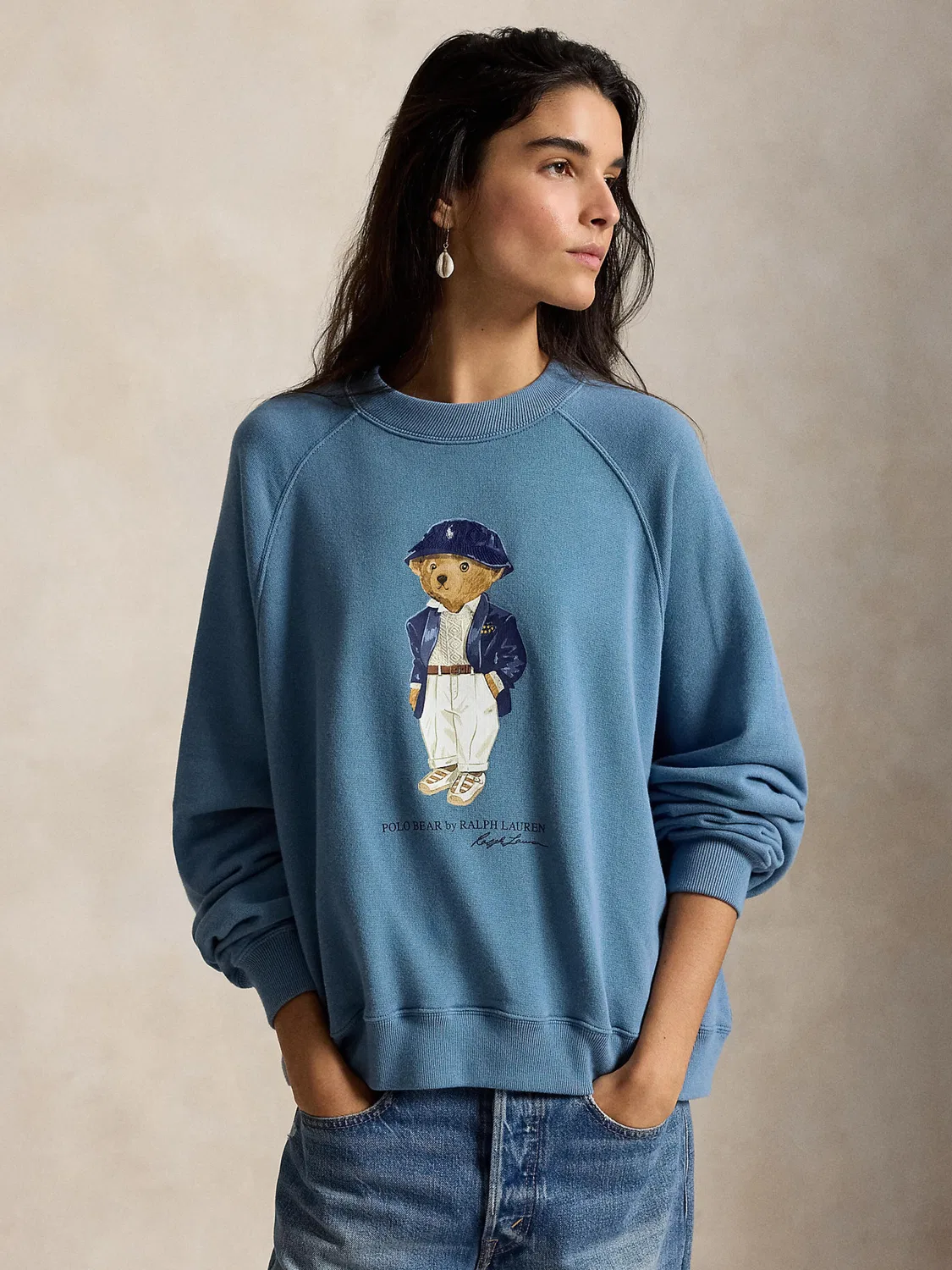 Толстовка Polo Ralph Lauren ISLAND FLC синего и темно-синего цвета — фото 3
