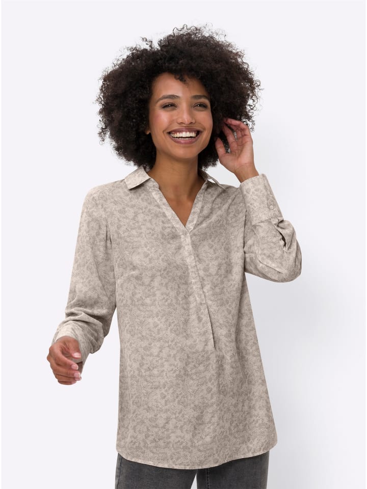 

Блузка с принтом цвета шампанского Heine