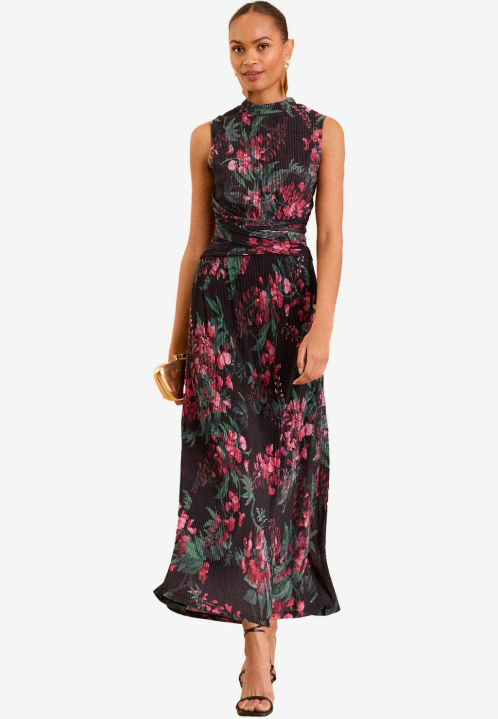 

Платье из джерси PLISSE WRAP FRONT SLEEVELESS Love & Roses, черный