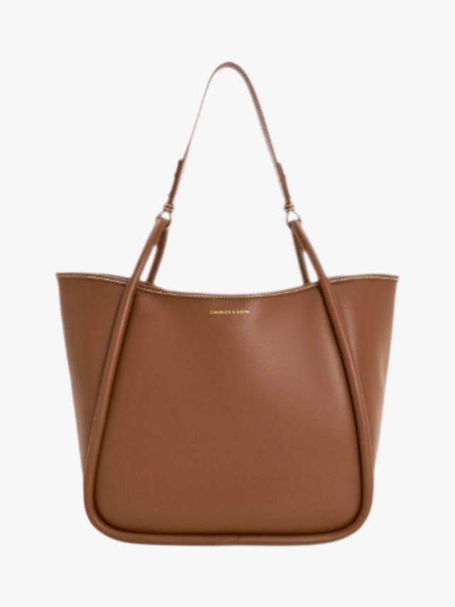 

Сумка-тоут Lyla Tubular Slouchy из искусственной кожи CHARLES & KEITH, Chocolate
