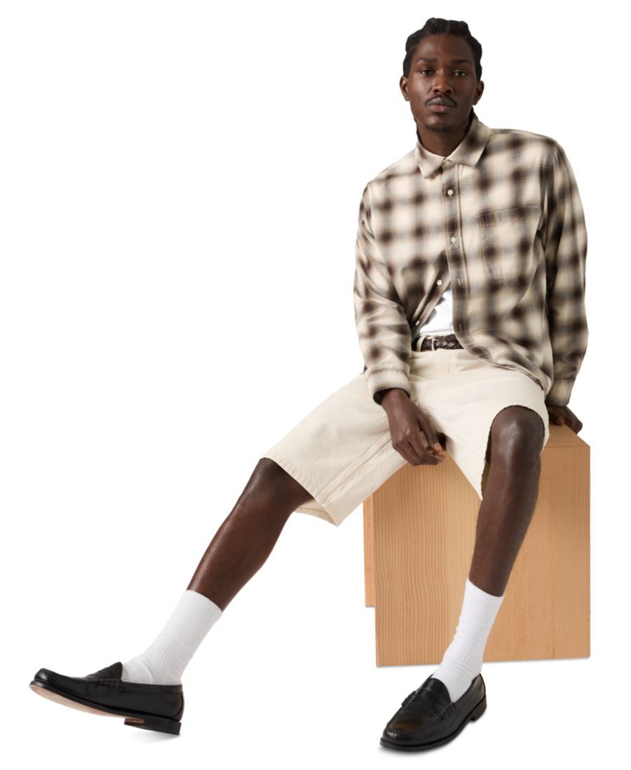 Мужская рубашка-куртка Duboce свободного кроя стандартного размера Levi's, Beige/Khaki — фото 4