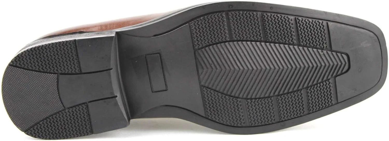 

Мужские классические мокасины с квадратным носком 31192 без шнуровки Jazamé, коричневый