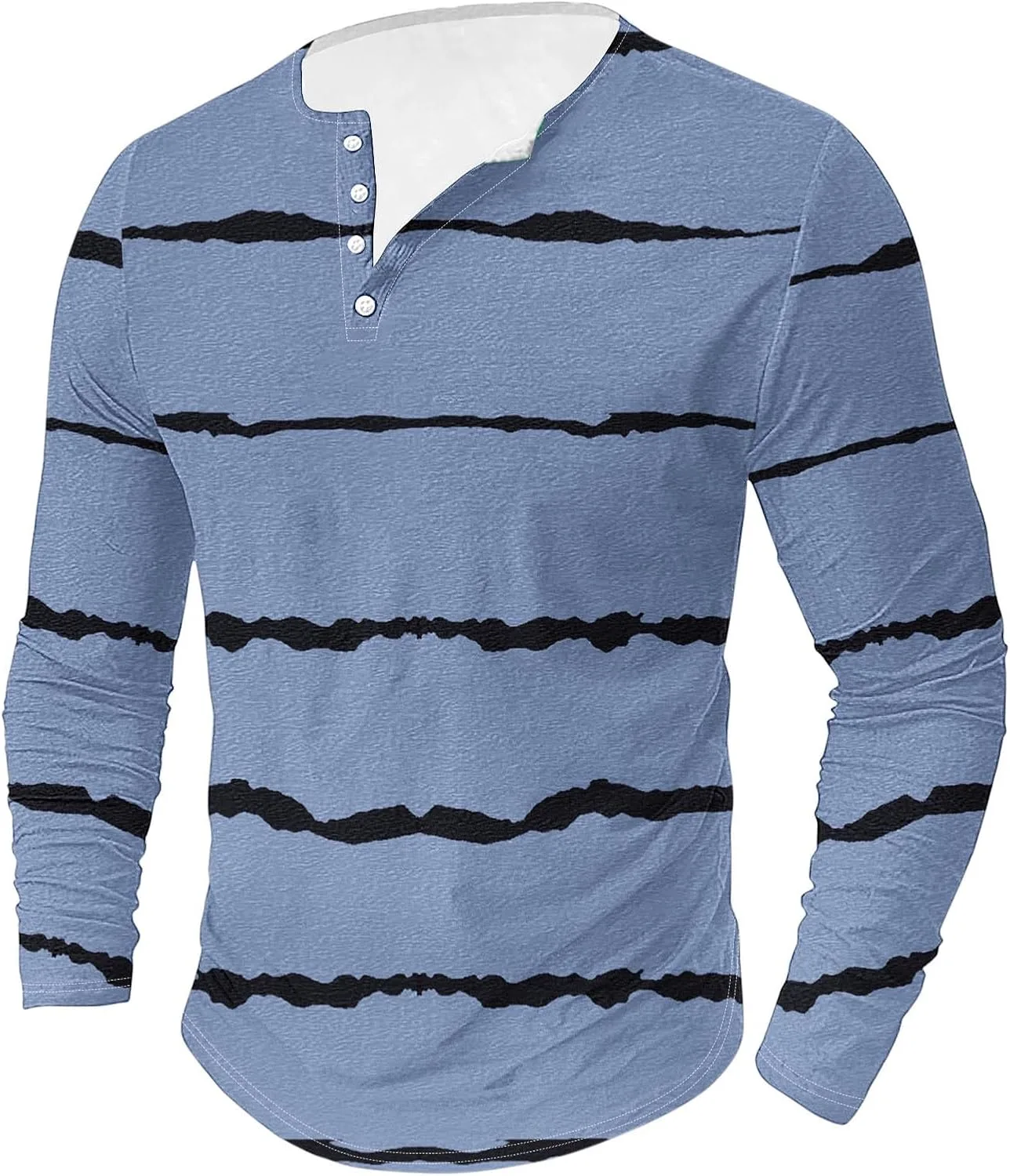 

Мужской пуловер с круглым вырезом и полосками