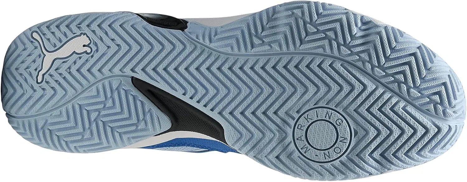 Кроссовки PUMA Unisex Solarstrike 4 для дома, Mountain Blue Puma Black Haute Tropic Puma White — фото 3