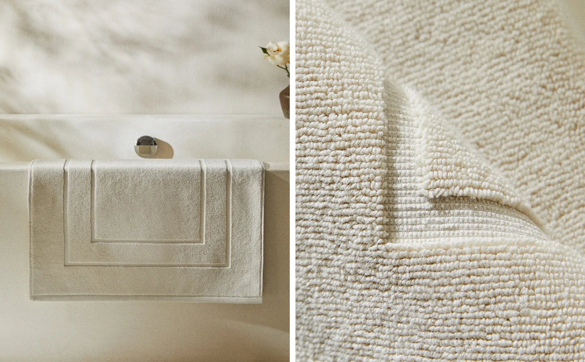 

Высококачественный хлопковый коврик для ванной Zara Home, средне-синий