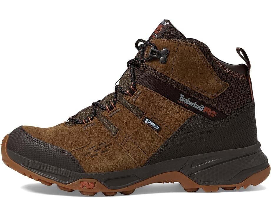 Ботинки мужские Timberland PRO походные водонепроницаемые, коричневый — фото 4