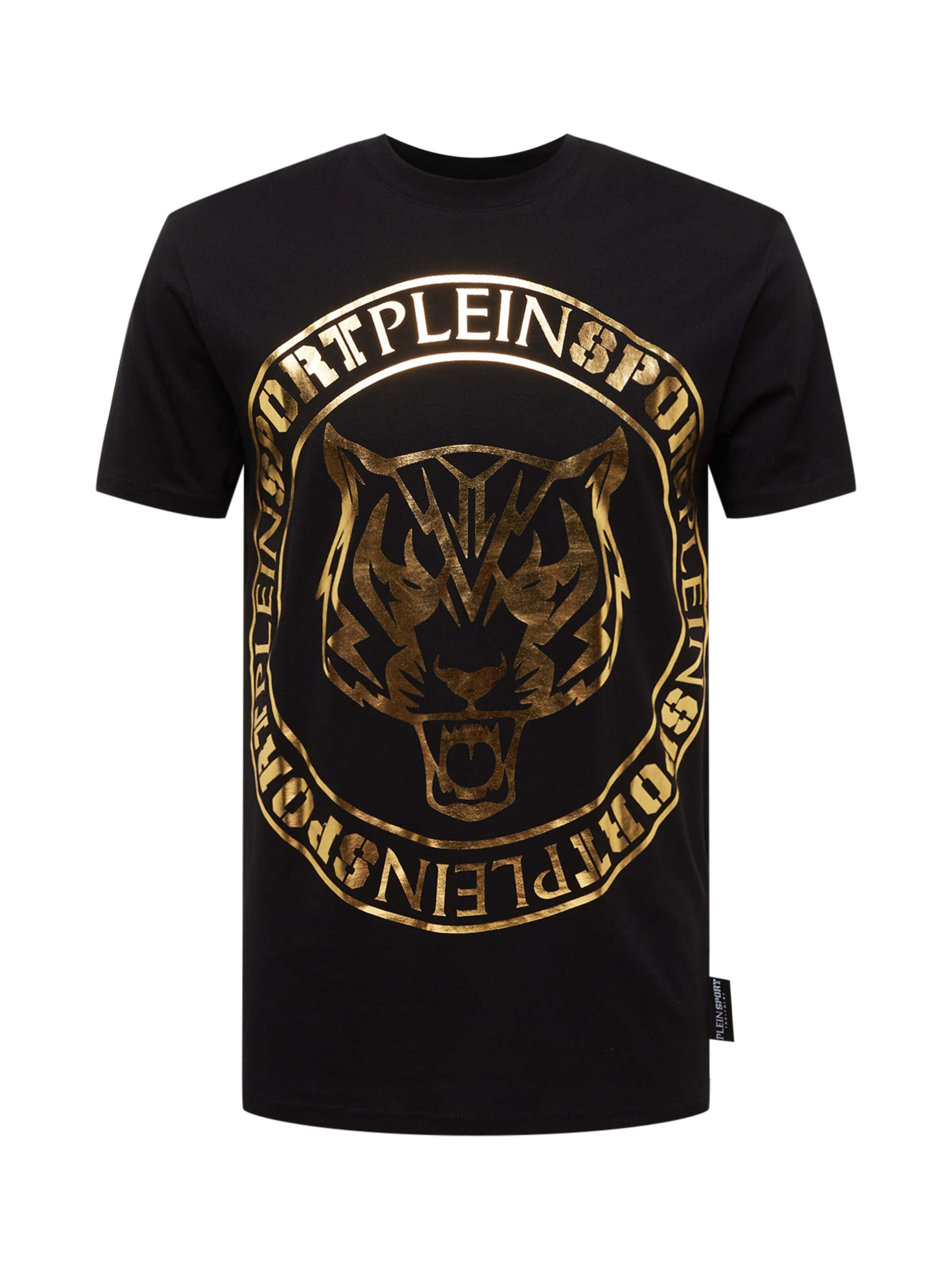

Plein Sport Футболка 'Tiger' в черном цвете