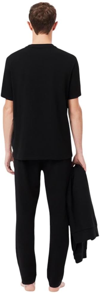 Брюки Lacoste Straight Fit, пижамные брюки для мужчин, черный — фото 4
