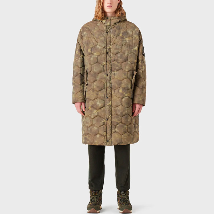 EMPORIO ARMANI Экологичная куртка мужская зеленая, Green — фото 4