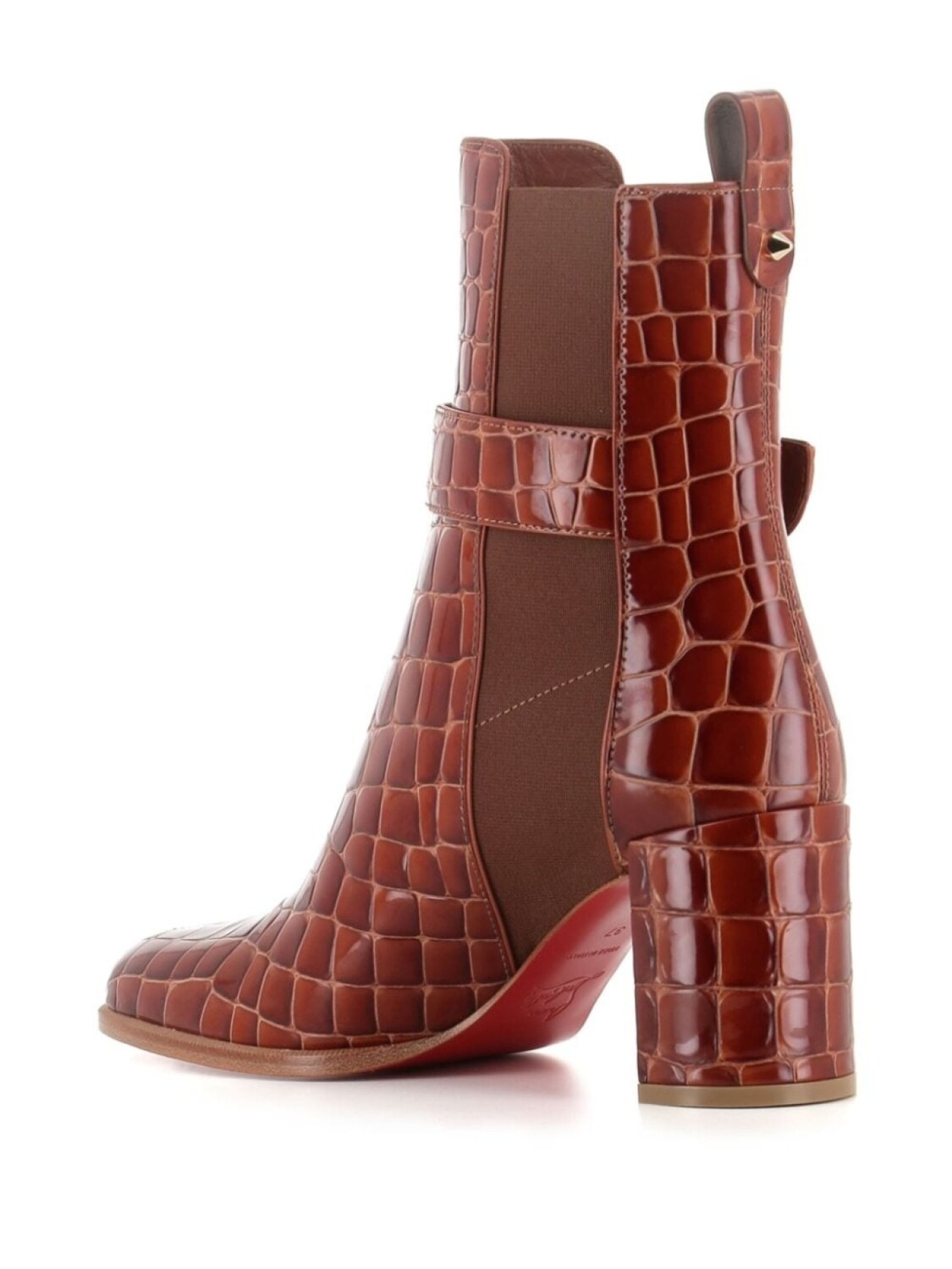 Christian Louboutin кожаные ботинки, коричневый — фото 3