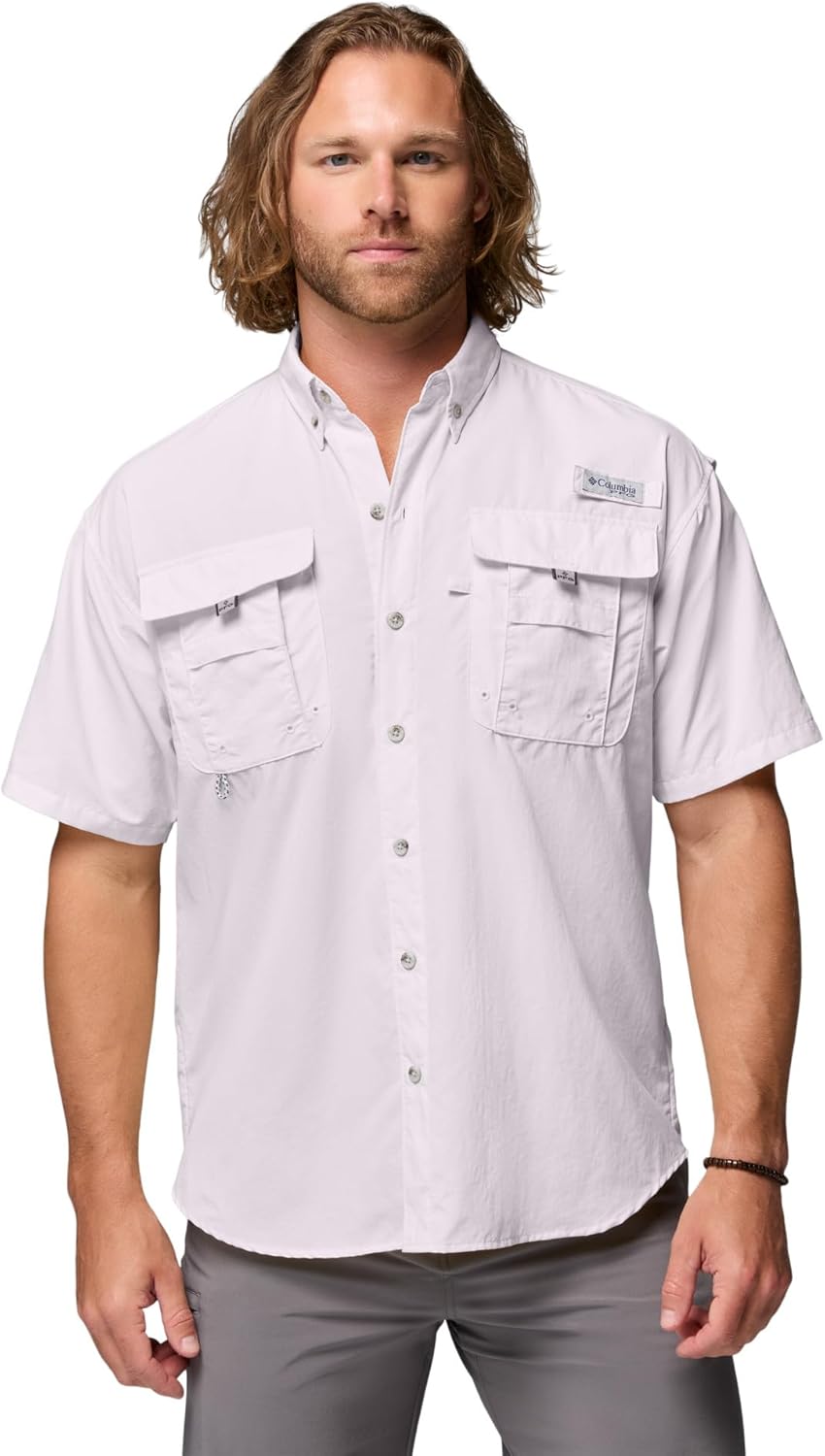 

Рубашка Columbia Men's PFG Bahama II с коротким рукавом, Lavender Pearl