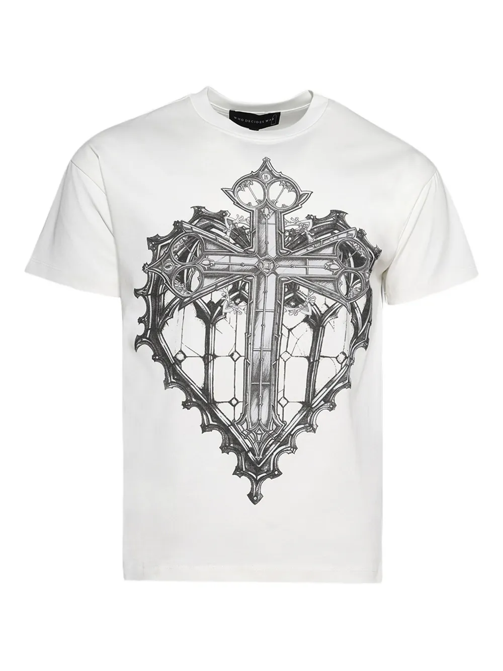

Футболка Sacred Heart Who Decides War, белый