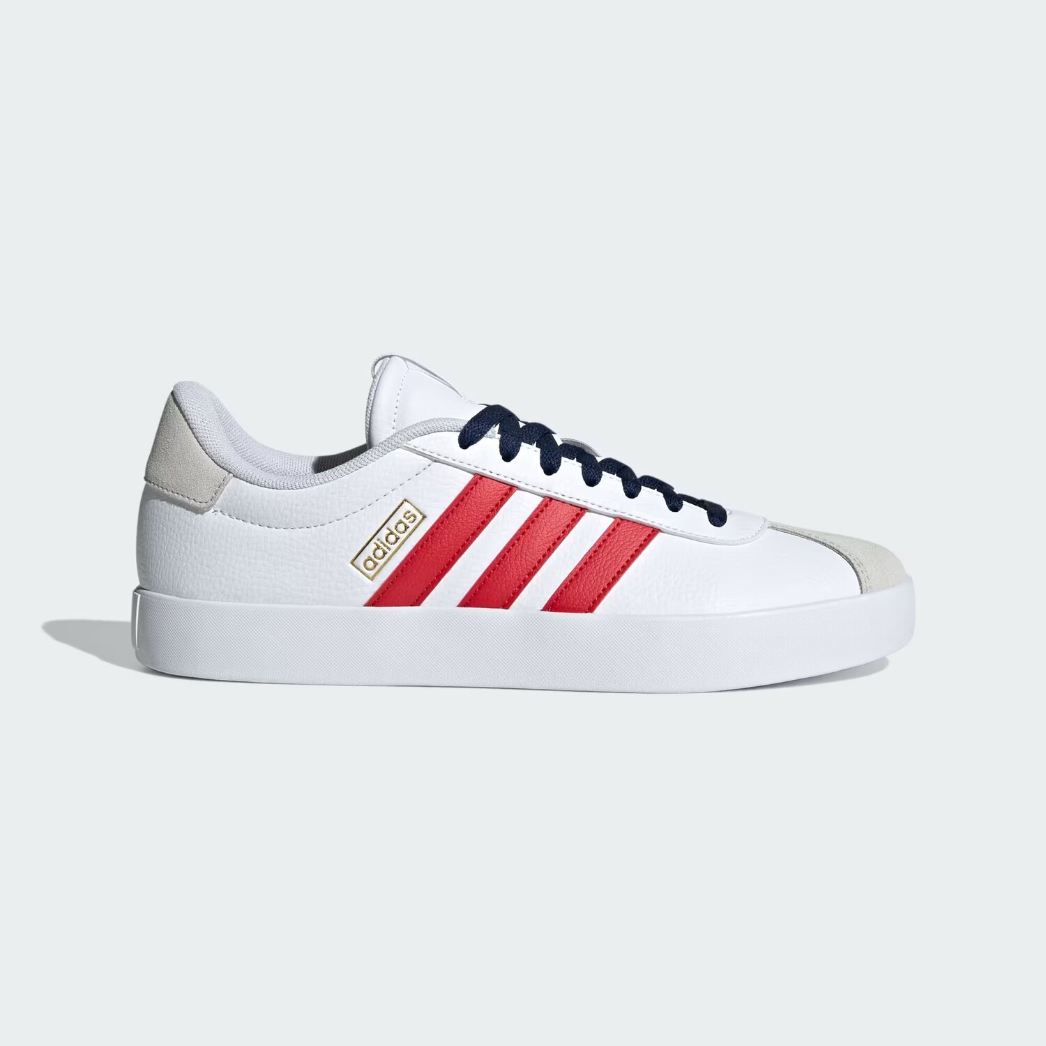 

Кроссовки VL Court 3.0 Adidas, цвет Cloud White/Better Scarlet/Team Navy Blue 2