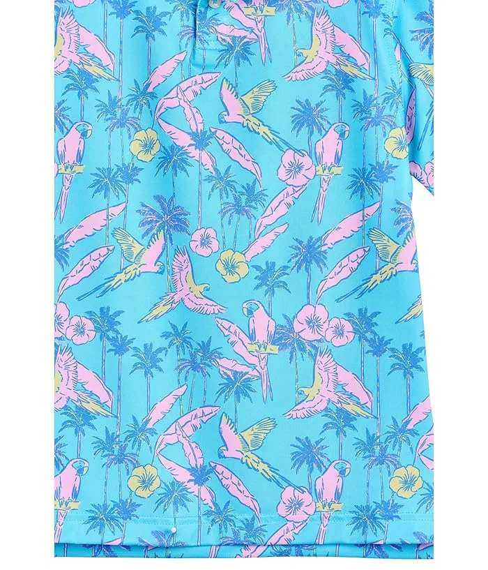 Повседневная рубашка поло The Flock Party Chubbies Kids, Turquoise/Aqua/Pattern Base — фото 3