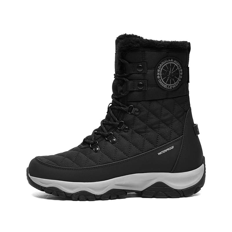 

WEISHIBANGWEI Унисекс короткие зимние ботинки черные, цвет Black