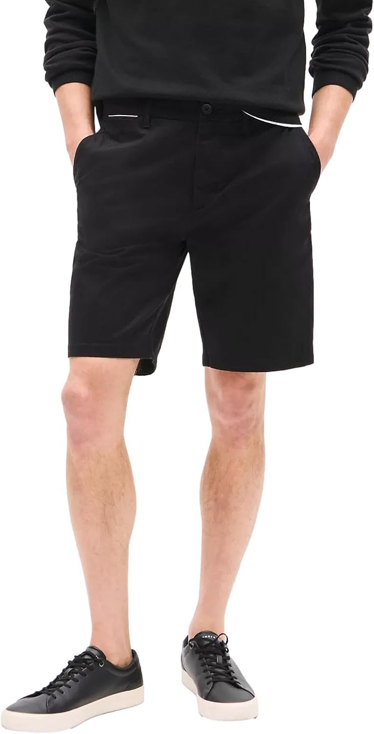 

Мужские повседневные эластичные шорты-чиносы Tommy Hilfiger с внутренним швом 9 дюймов, Th Navy