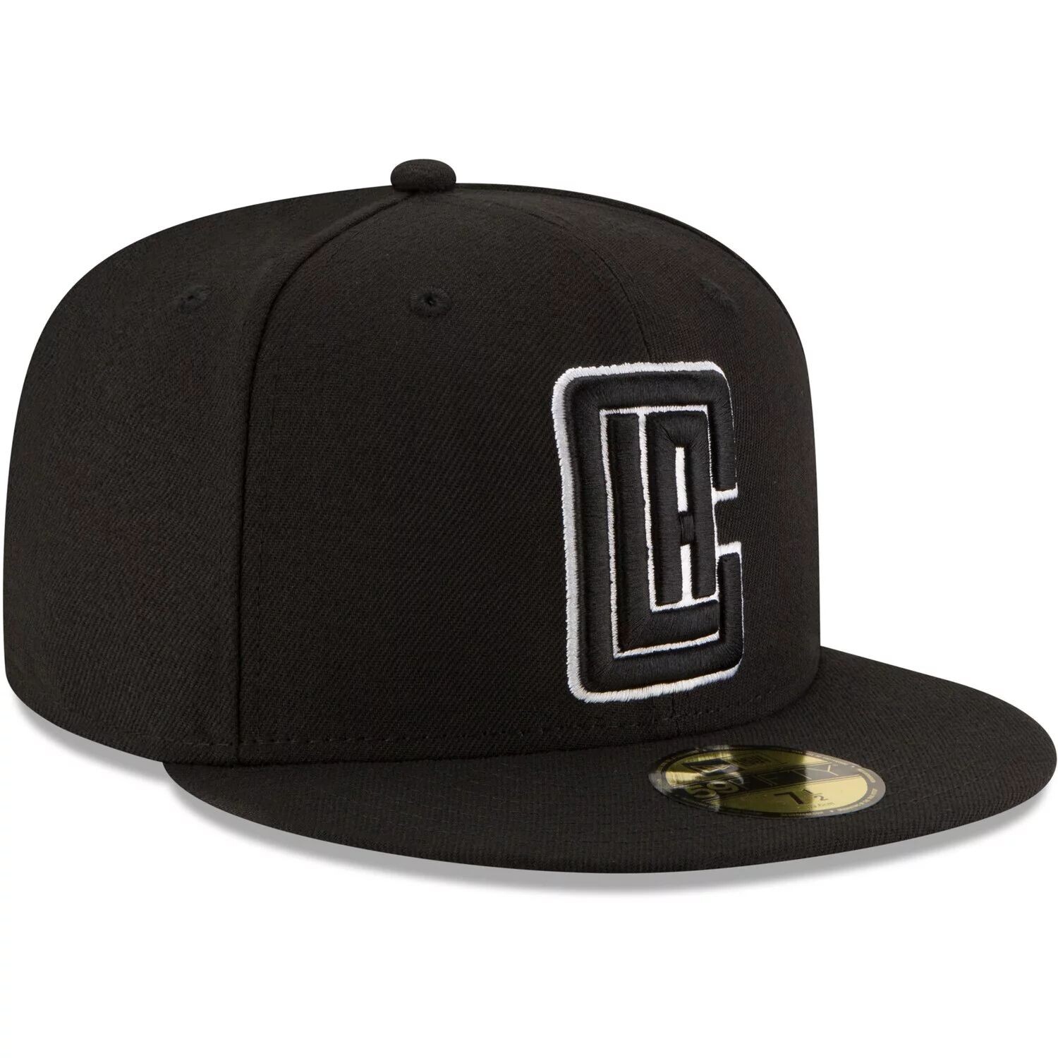 

Мужская кепка New Era Black LA Clippers с черно-белым логотипом 59FIFTY