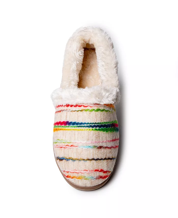 Женские тапочки Dina Minnetonka, коричневый/бежевый — фото 2
