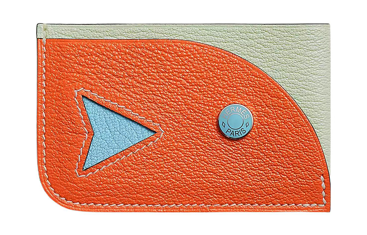 

HERMES Кошелек из козьей кожи Mysore для женщин Шепчущий зеленый