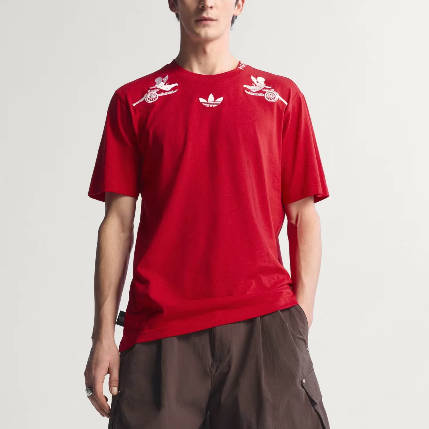 Футболка x PLACES+FACES X Arsenal мужская lustrous scarlet Adidas Originals — фото 3