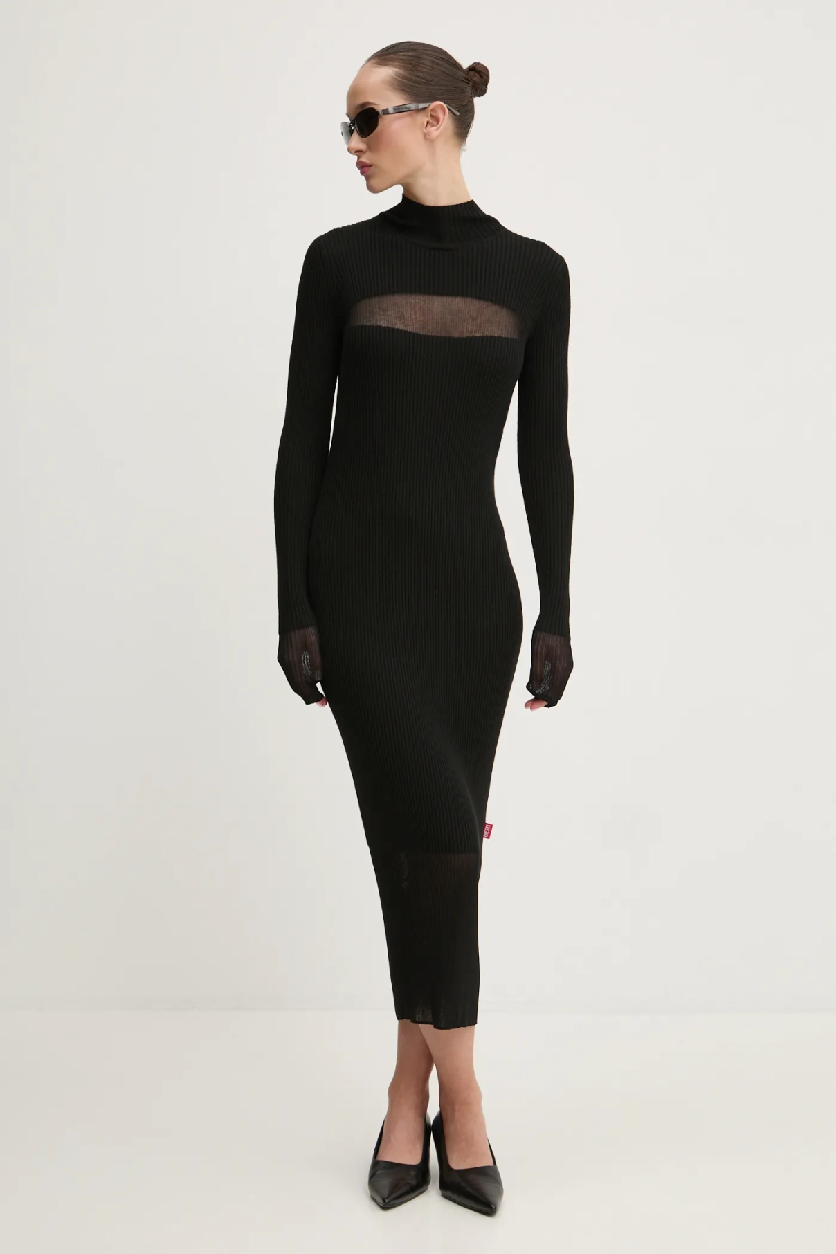 

Платье из шерсти M-SLINT DRESS Diesel, черный
