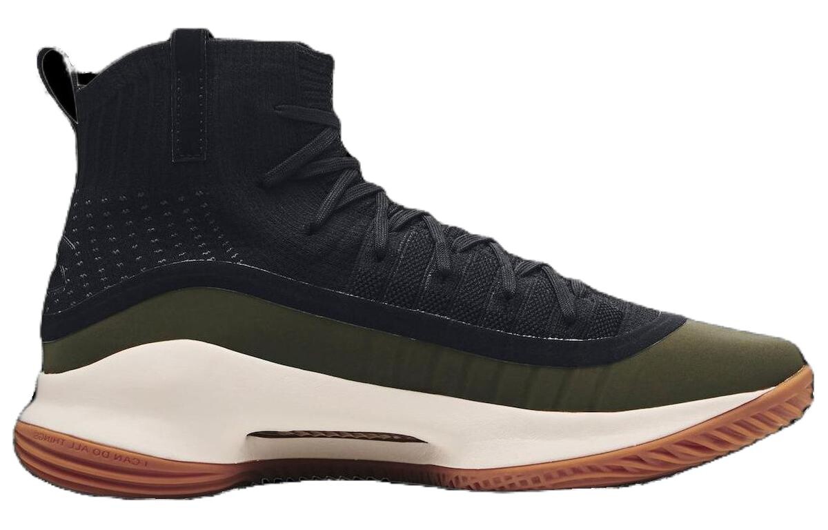 Кроссовки Under Armour Curry 4, темно-зеленый/черный/белый — фото 2