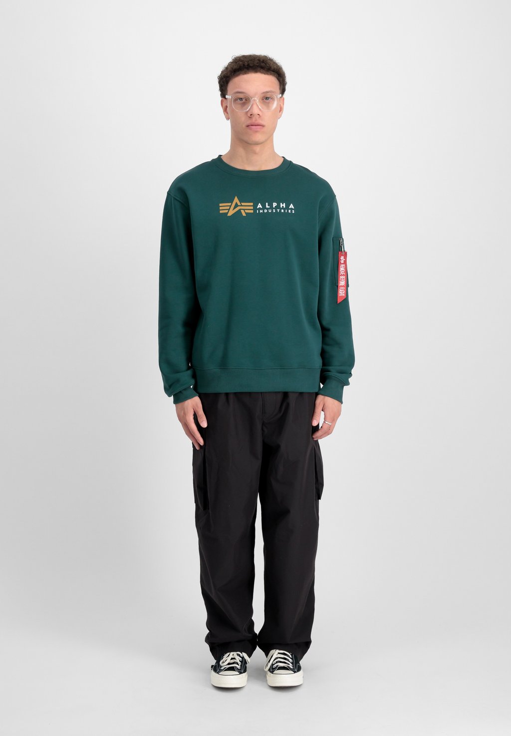 

Толстовка LABEL Alpha Industries, зеленый