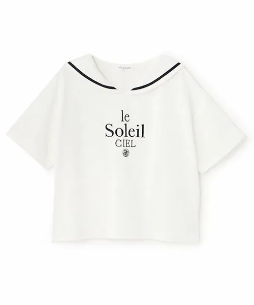 Футболка моряка Pom ponette junior, White