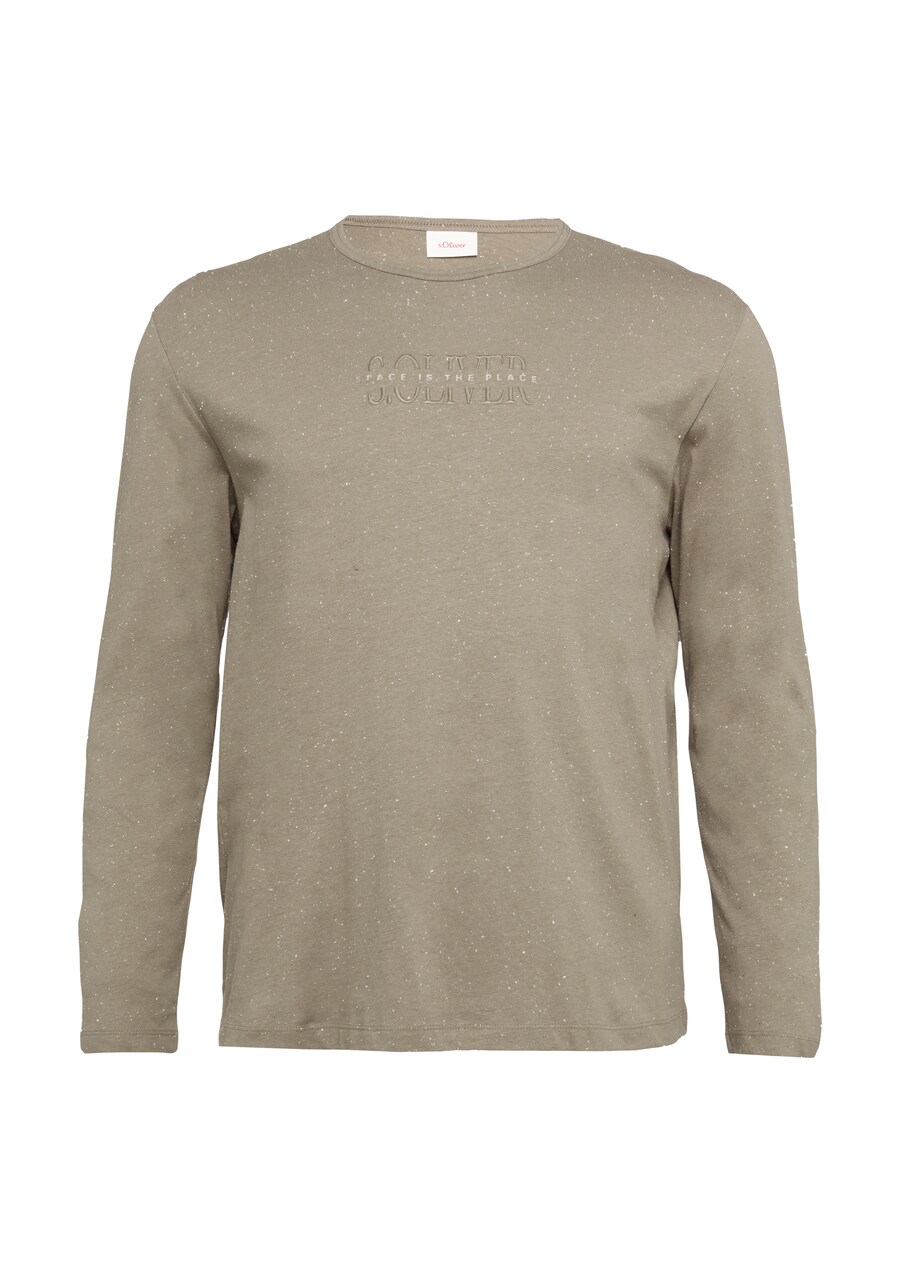 

Лонгслив s.Oliver Shirt, светло-коричневый