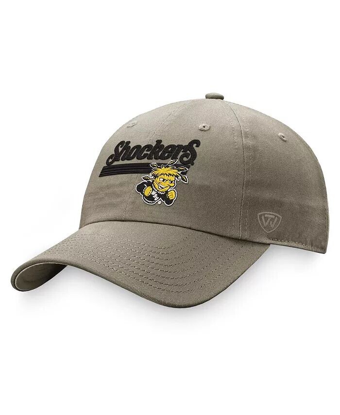 

Мужская регулируемая шляпа цвета хаки Wichita State Shockers Slice Top Of The World