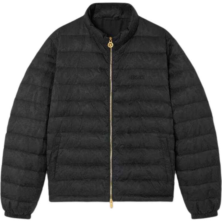 

VERSACE Куртка с воротником стойкой, Black