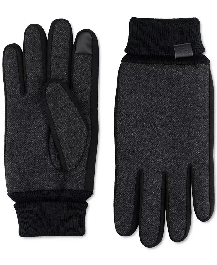 

Мужские перчатки Herringbone Tech Kenneth Cole Reaction, черный