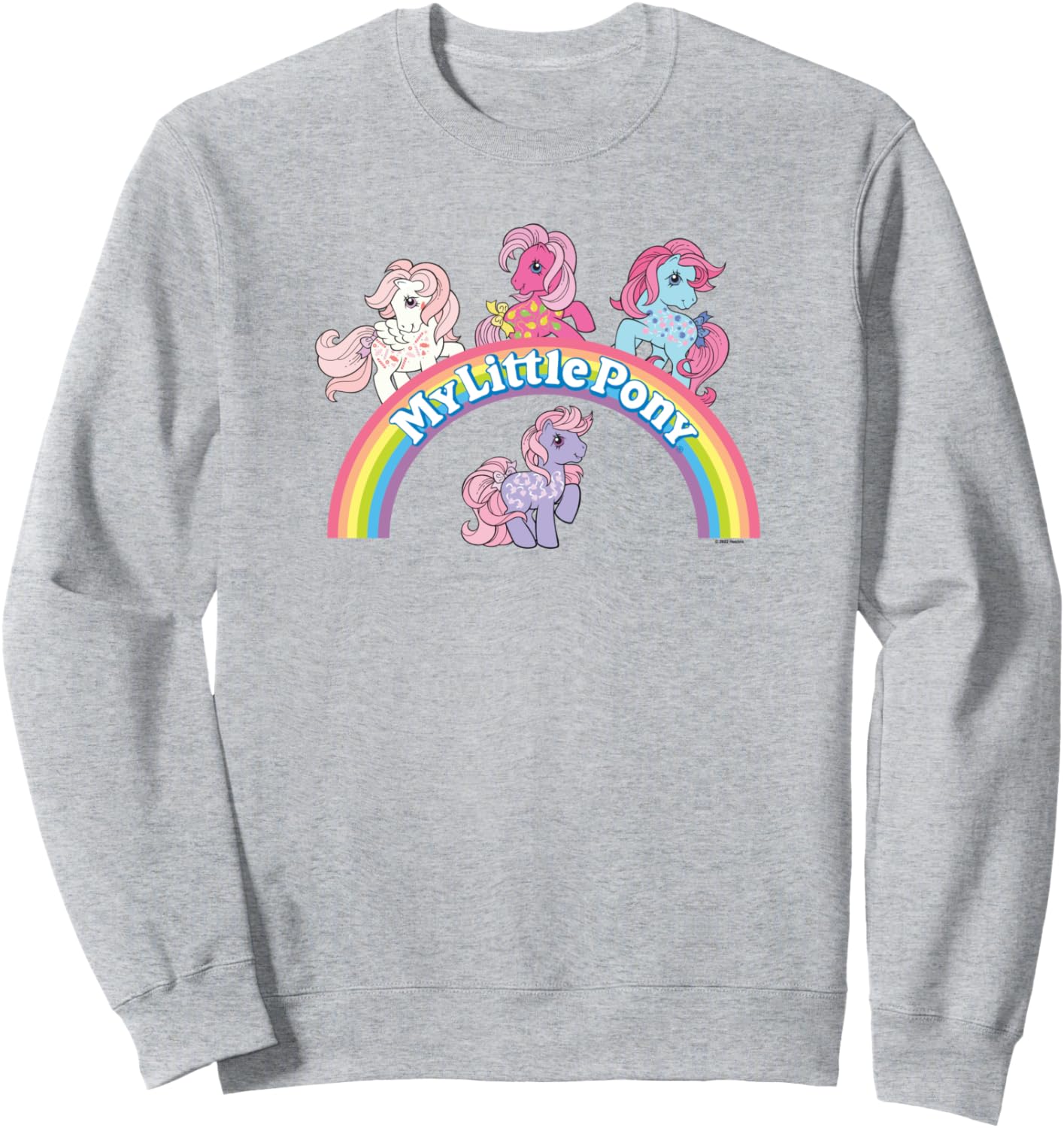 

Ретро-толстовка My Little Pony Original Rainbow Ponies Group Shot, серая, Серый, Ретро-толстовка My Little Pony Original Rainbow Ponies Group Shot, серая