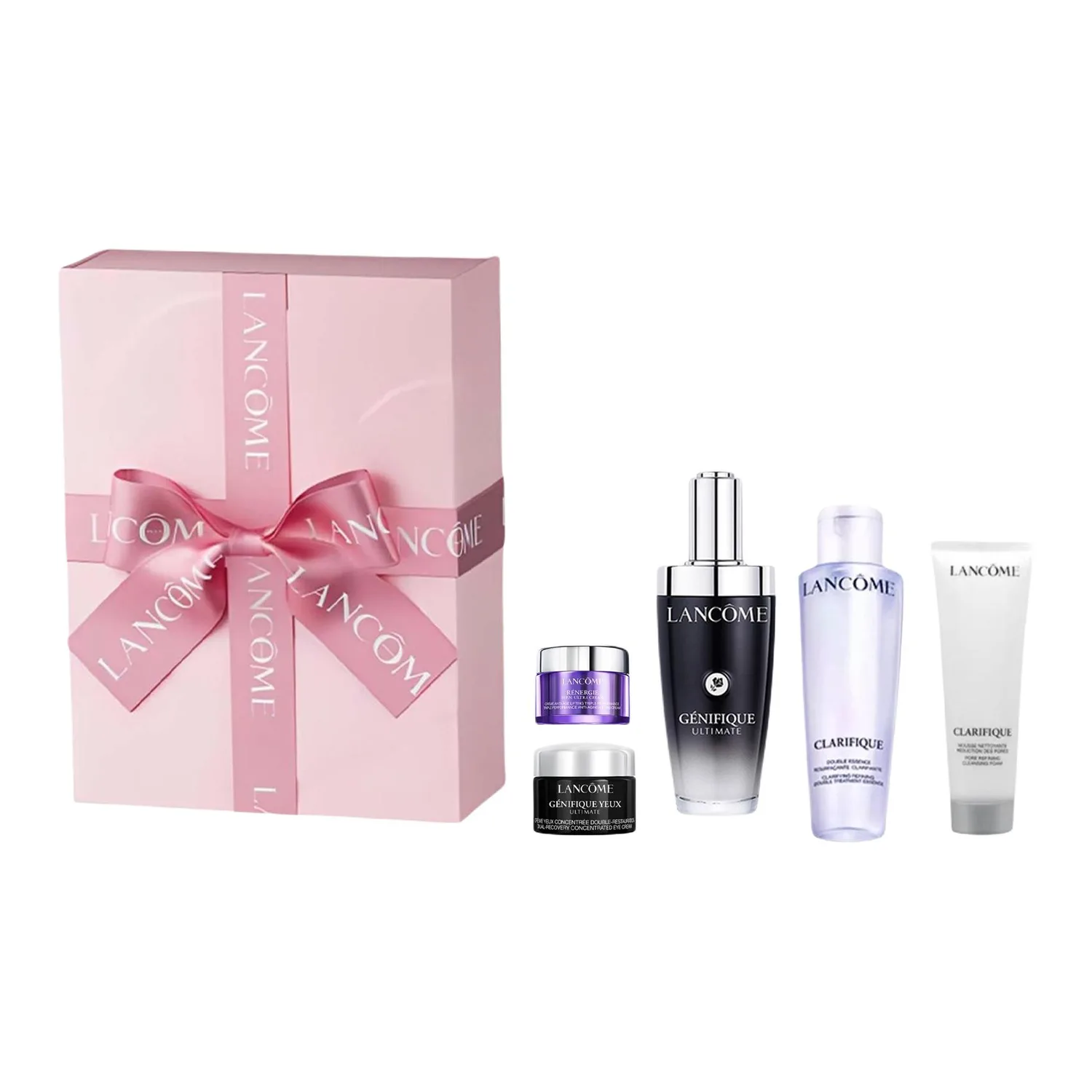LANCOME Набор All Star Skincare Set Box, сыворотки Ultra Repair в маленькой черной бутылочке, увлажняющие и успокаивающие, Ultra-Slim Black Bottle Serums 50ml Box 4