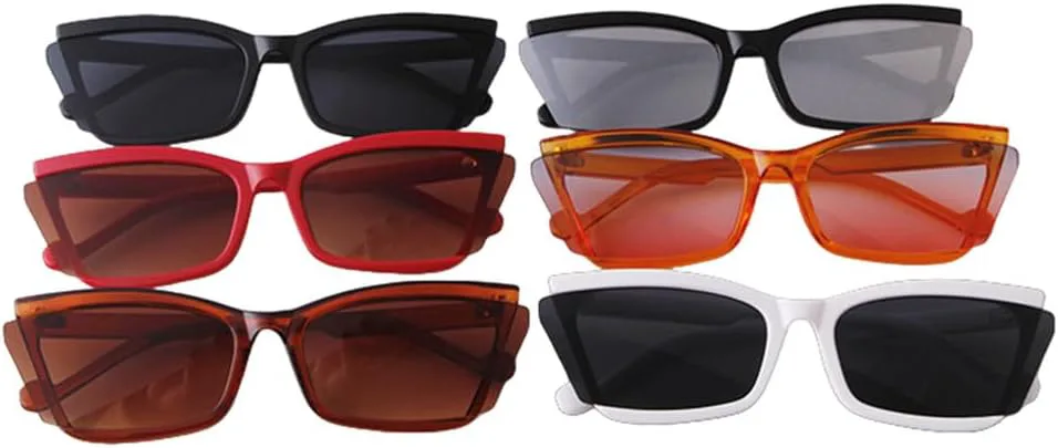 

Винтажные солнцезащитные очки «кошачий глаз» с зеркальными линзами, модные белые солнцезащитные очки в полуободковой оправе для женщин и мужчин HVTVTLA, C5