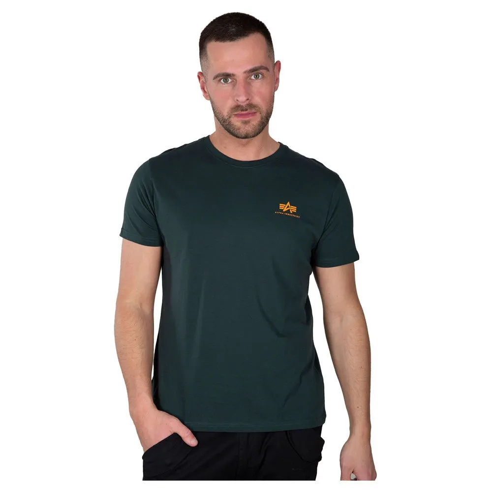 

Футболка с коротким рукавом Alpha Industries Basic Small Logo, зеленый