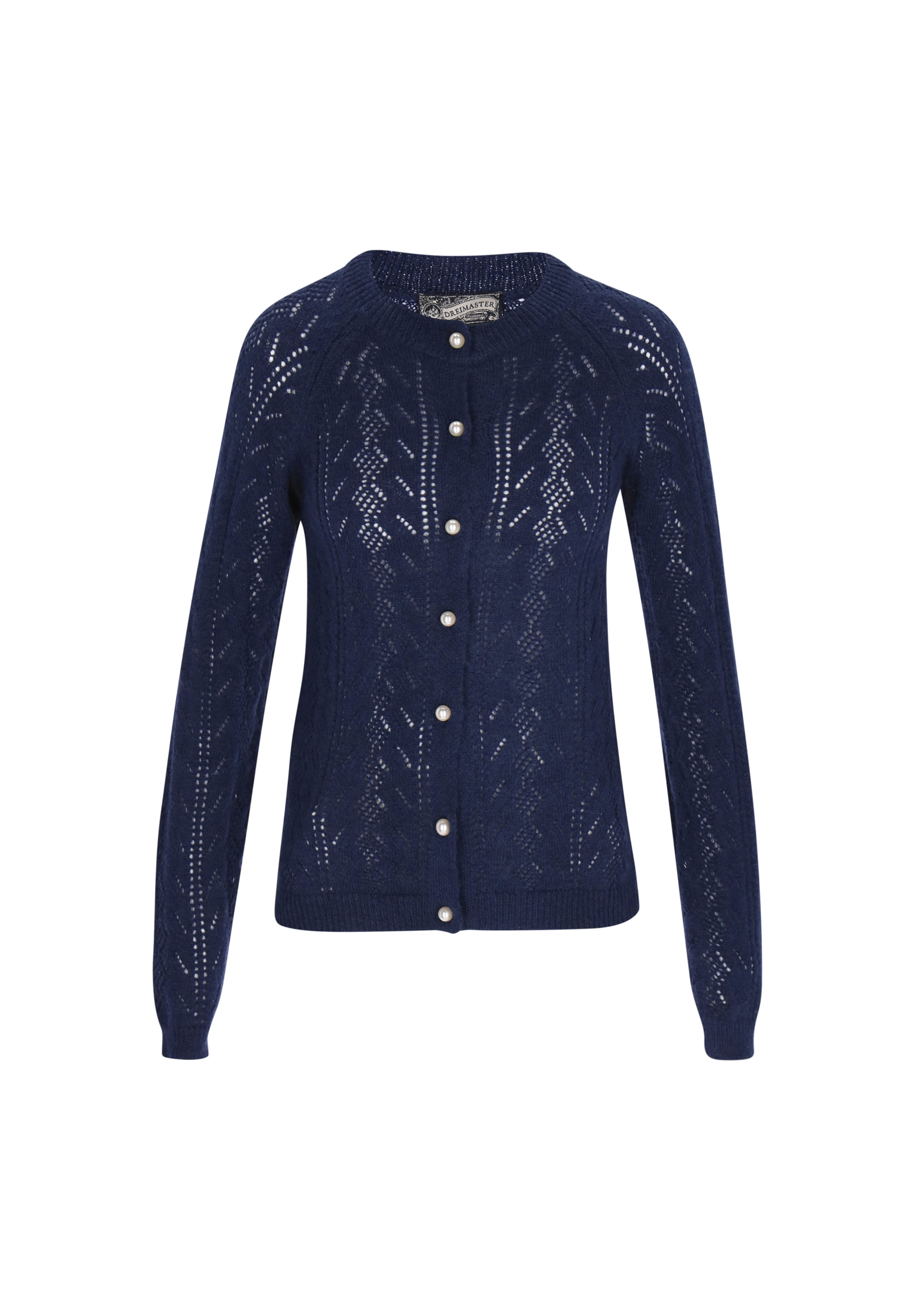 

DreiMaster Vintage Кардиган 'Vintage' вязаный в цвете Navy