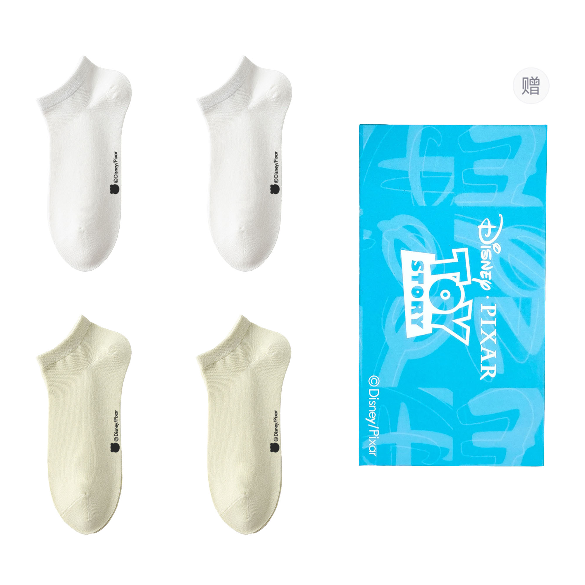 

Женские носки щиколотка Shopping Bag 4 Pack Disney, белый/зеленый