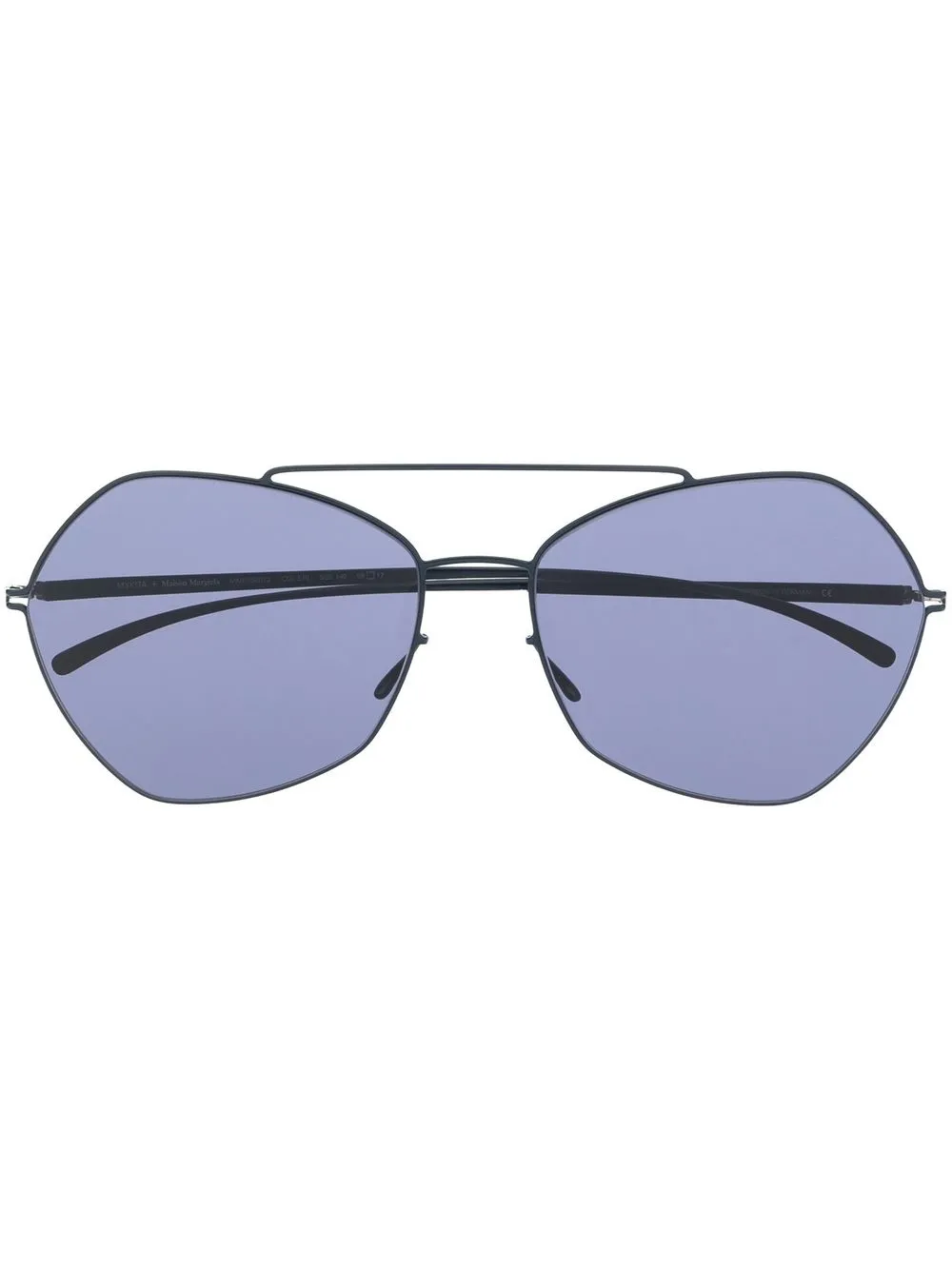 

Солнцезащитные очки в круглой оправе Mykita, синий
