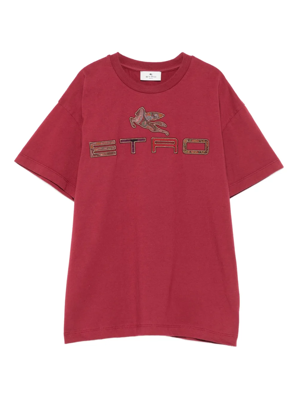 

Футболка с логотипом Pegasus ETRO KIDS, красный