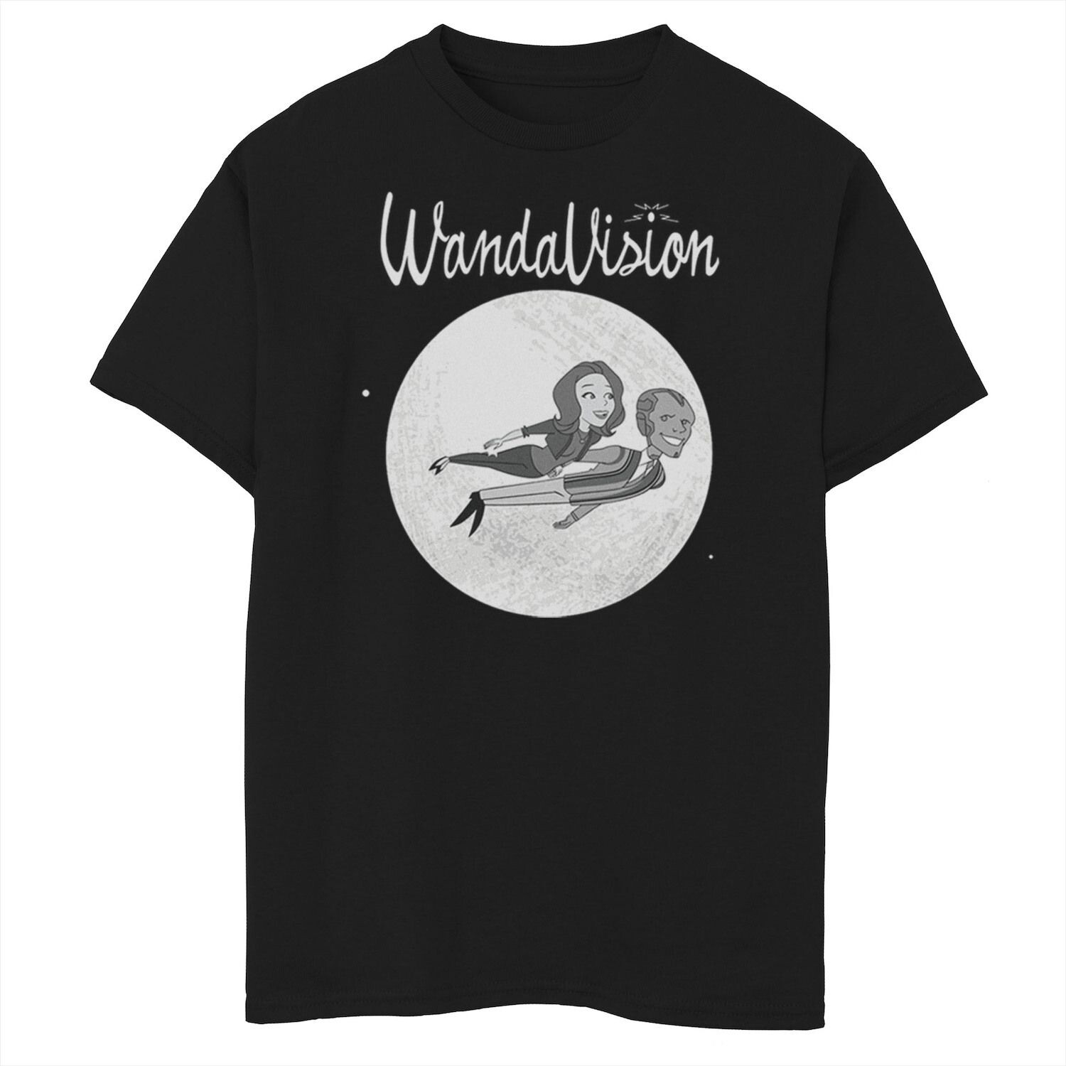 

Черно-белая футболка с рисунком героев мультфильмов Marvel Wandavision для мальчиков 8–20 лет Marvel, Черный, Черно-белая футболка с рисунком героев мультфильмов Marvel Wandavision для мальчиков 8–20 лет Marvel