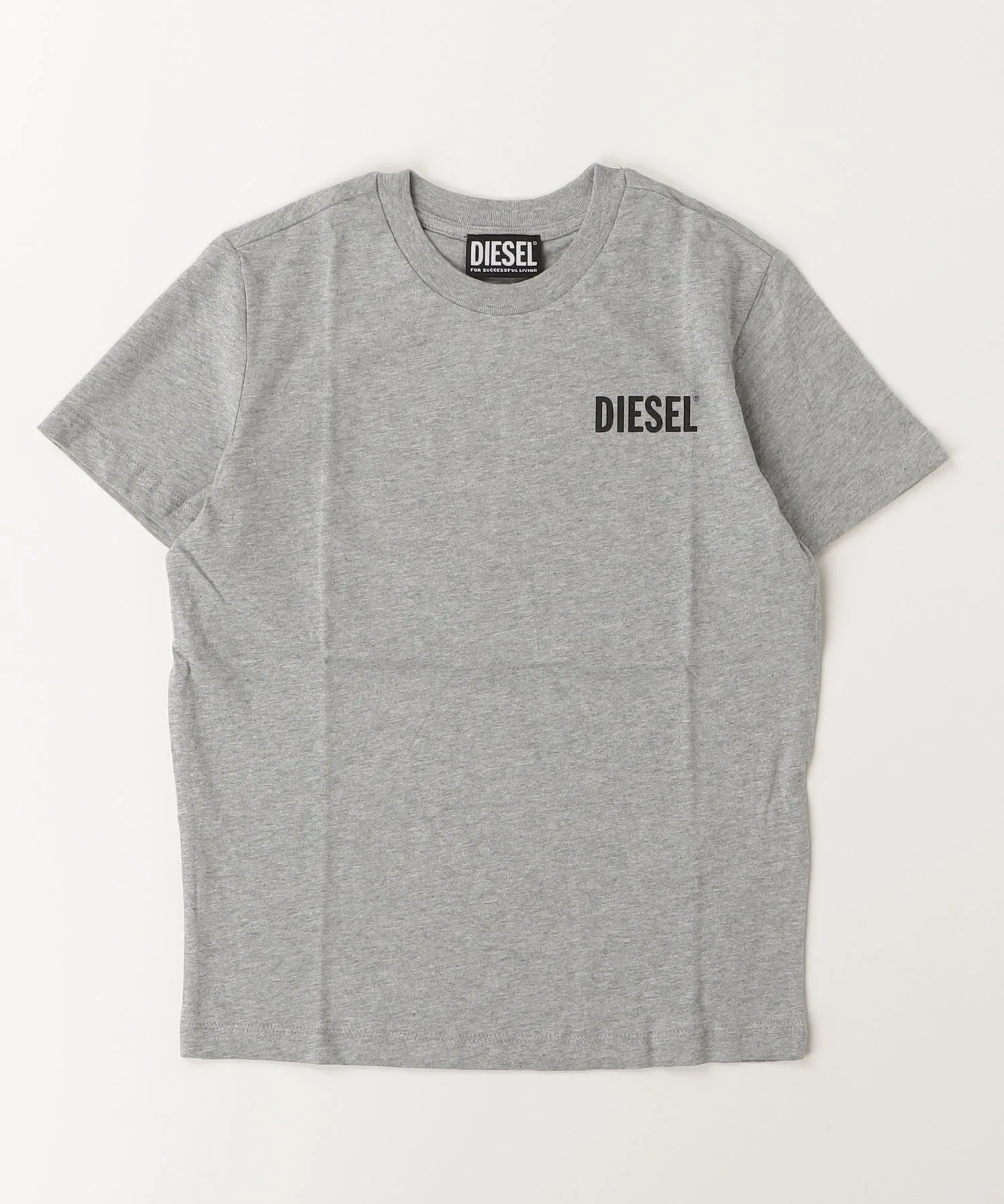 Унисекс футболка с логотипом DIESEL KIDS серая