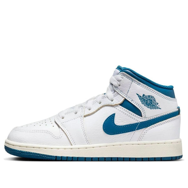 

Кроссовки 1 mid se 'white industrial blue' Air Jordan, белый