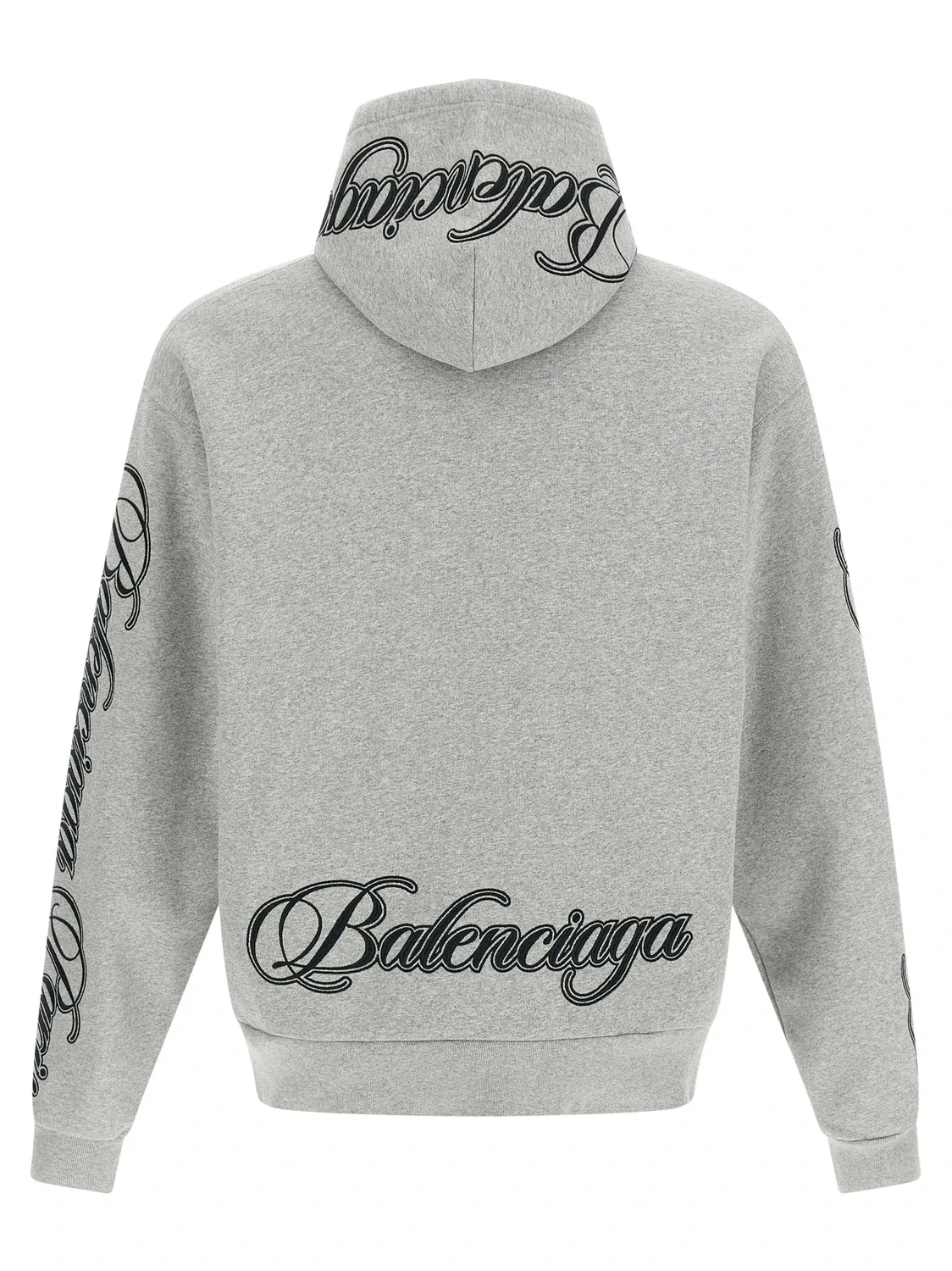 Худи «Cursive» BALENCIAGA, серый — фото 2
