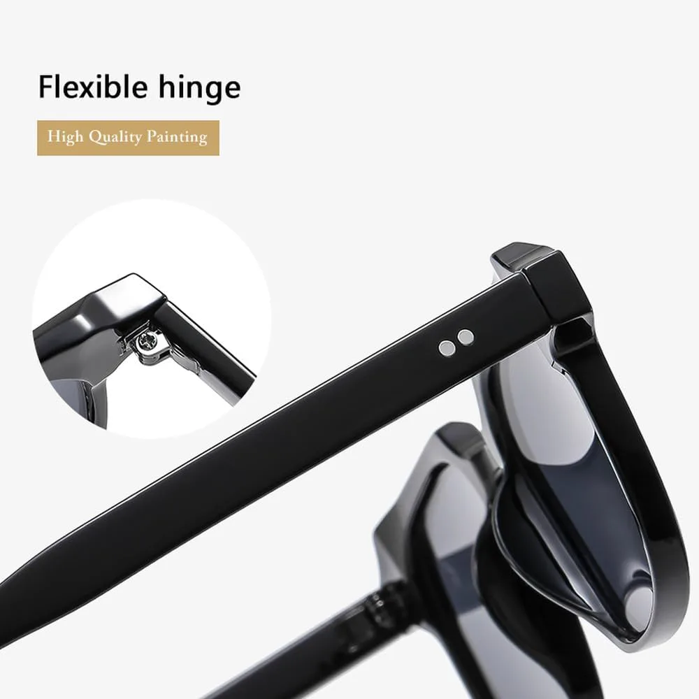 

Солнцезащитные очки MUTYNE в ретро-стиле, простая квадратная оправа, персонализированные классические солнцезащитные очки, женские солнцезащитные очки, Black Clear