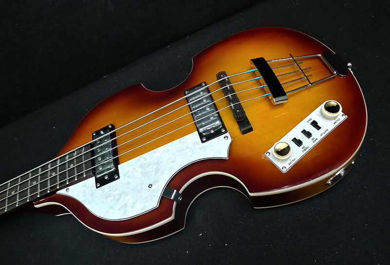 

Басс гитара Hofner Ignition PRO Left Handed Beatle Bass HI-BB-PE-L-SB , Flat Wounds & 500/1 style Tea Cup Knobs & Hard Case