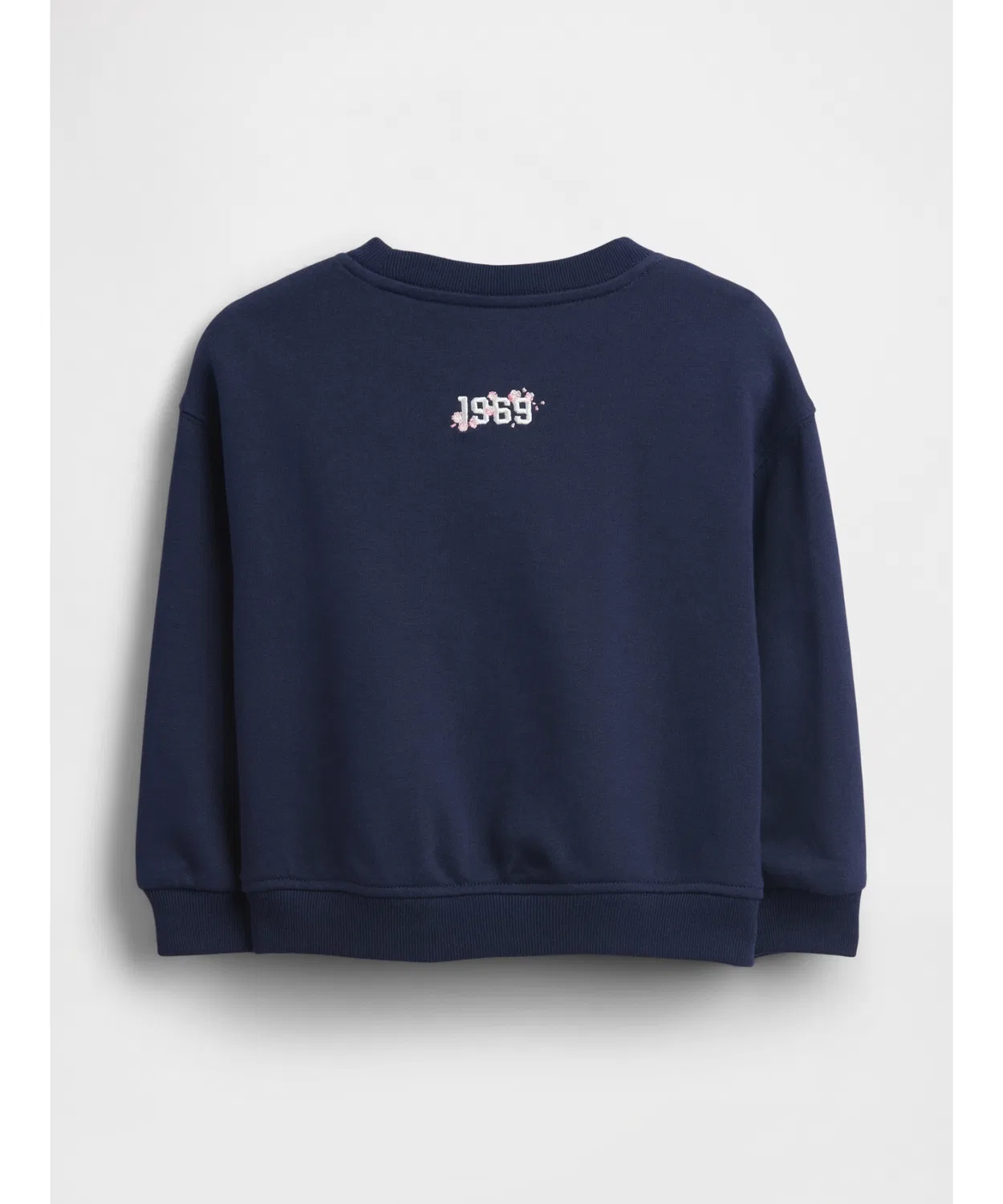 Свитшот Gap Vintage Soft French Terry с логотипом и сакурой, детский, белый — фото 3