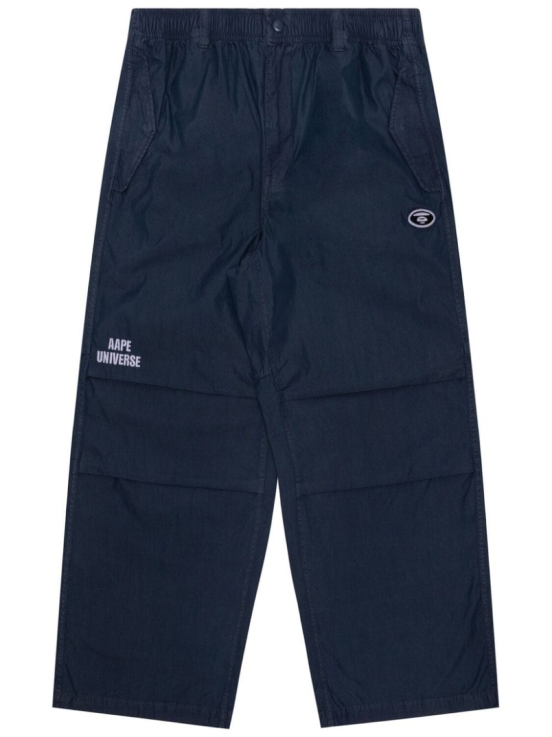 

Прямые брюки карго с вышитым логотипом AAPE BY *A BATHING APE, синий